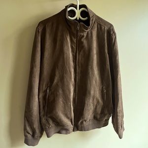 Mango Siena Suede-Effect Bomber Jacket